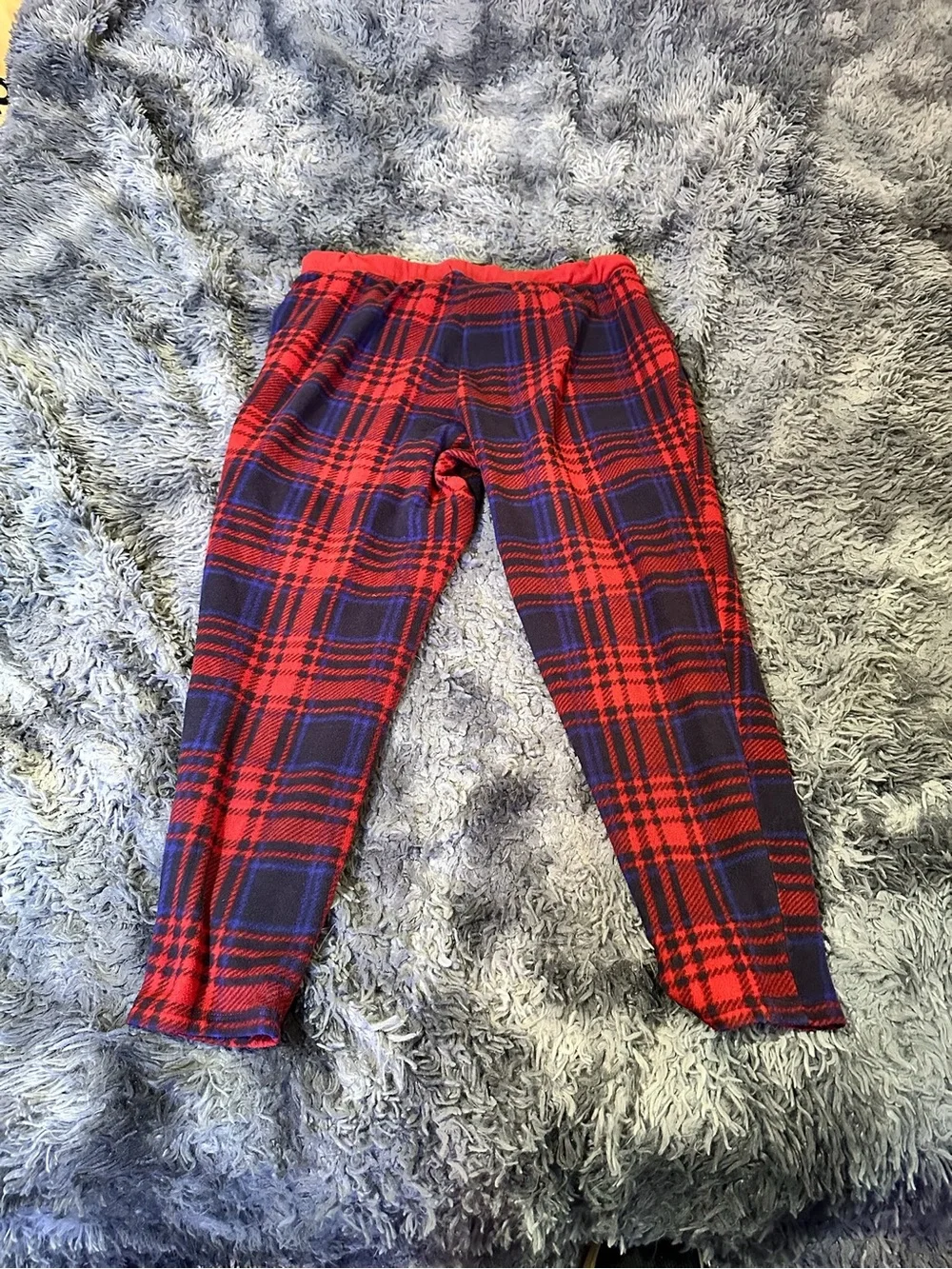 Cuddl Duds Red and Black Plaid Lounge Pants